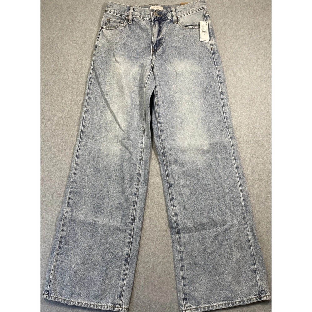 PACSUN Women's Parker Extreme Baggy Wide Leg Denim Jeans Size 24 School Cute